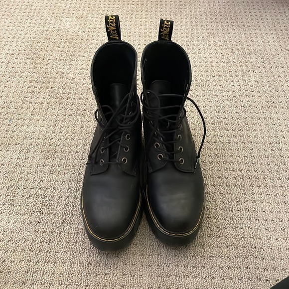 Martens Size black platform gently used
